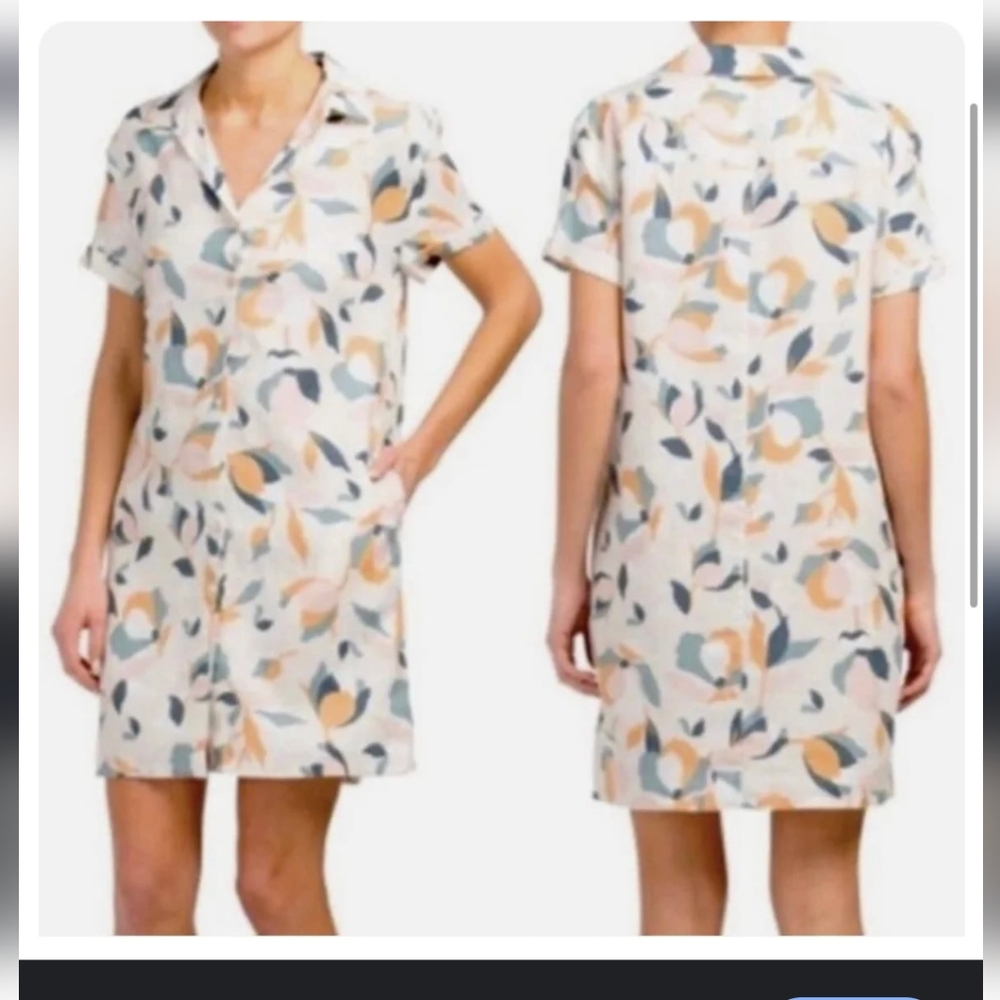 Rachel Zoe button down linen dress size large